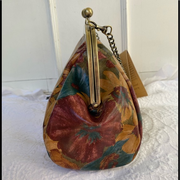 Patricia Nash*Fresco Bouquet* Mia Frame• Kiss Lock•Satchel•NWT - Picture 6 of 11